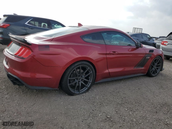 2021 Ford Mustang GT with VIN 1FA6P8CF8M5145287, listed as a Copart auction lot 47650835 with 14,971 mi miles and Salvage Title. Bid and sale history available at carsss.com. Image 3.
