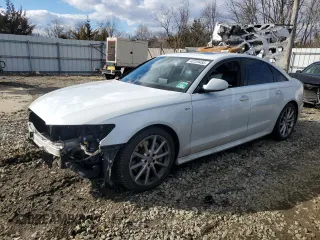 2018 Audi A6 Premium Plus with VIN WAUG8AFC4JN012071, listed as a Copart auction lot 43729455 with 136,162 mi miles and Salvage Title. Bid and sale history available at carsss.com. Image 1.