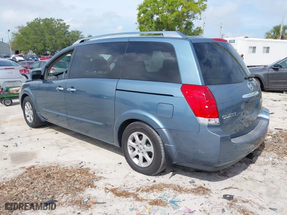2008 Nissan Quest S with VIN 5N1BV28U98N114957, listed as a IAAI auction lot 41884382 with 146,779 mi miles. Bid and sale history available at carsss.com. Image 3.