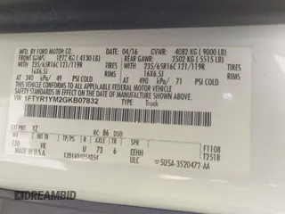 2016 Ford Transit Cargo с VIN 1FTYR1YM2GKB07832, выставлен на аукционе IAAI как лот 42614414 с пробегом Не указан миль и . История ставок и продаж доступна на DreamBid. Изображение 9.