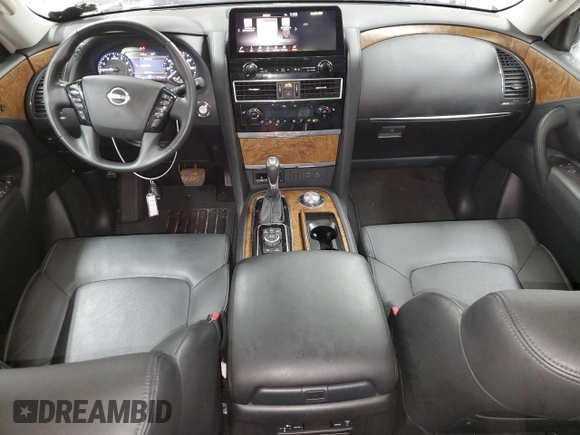 2022 Nissan Armada SL with VIN JN8AY2BD0N9676139, listed as a Copart auction lot 88041085 with 19,447 mi miles and Salvage Title. Bid and sale history available at carsss.com. Image 8.