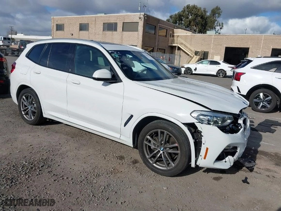 2019 BMW X3 xDrive30i with VIN 5UXTR9C56KLP93626, listed as a IAAI auction lot 41709343 with 60,506 mi miles. Bid and sale history available at carsss.com. Image 1.