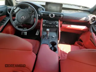 2021 Lexus IS 350 F Sport with VIN JTHGZ1E25M5022412, listed as a Copart auction lot 63022165 with Not provided miles and Salvage title. Bid and sale history available at DreamBid. Image 8.