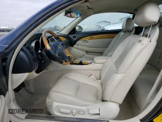 2002 Lexus SC 430 with VIN JTHFN48YX20007150, listed as a Copart auction lot 57253434 with 130,029 mi miles and Salvage Title. Bid and sale history available at DreamBid. Image 7.