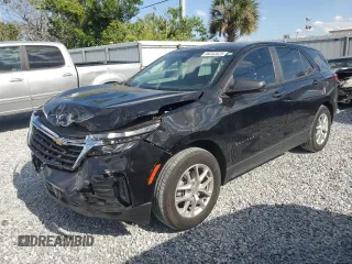 2024 Chevrolet Equinox LS with VIN 3GNAXHEG1RL108106, listed as a Copart auction lot 55232025 with 9,004 mi miles and Salvage title. Bid and sale history available at DreamBid. Image 1.
