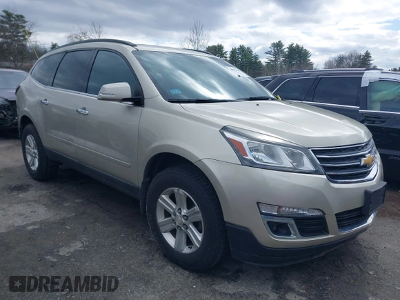 2014 Chevrolet Traverse LT with VIN 1GNKRGKD3EJ333194, listed as a IAAI auction lot 41872819 with 1 mi miles. Bid and sale history available at carsss.com. Image 1.