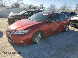 2013 Lexus ES 300h Hybrid with VIN JTHBW1GG6D2023419, listed as a Copart auction lot 47447185 with 0 mi miles and Salvage Title. Bid and sale history available at carsss.com. Image 1.