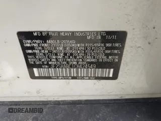 2012 Subaru Forester 2.5X with VIN JF2SHABC1CH424549, listed as a IAAI auction lot 41763016 with 153,631 mi miles. Bid and sale history available at carsss.com. Image 9.