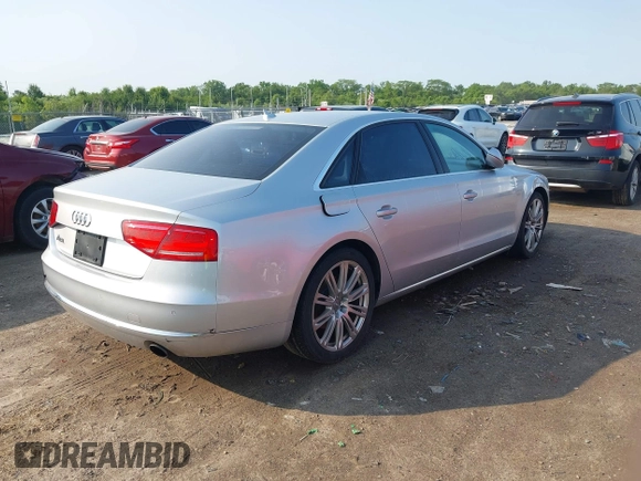 2013 Audi A8 3.0L с VIN WAURGAFD7DN016351, выставлен на аукционе IAAI как лот 42372202 с пробегом 90 753 миль миль и . История ставок и продаж доступна на DreamBid. Изображение 4.