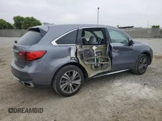 2017 Acura MDX Technology with VIN 5FRYD3H57HB004261, listed as a Copart auction lot 61956755 with 73,600 mi miles and Salvage title. Bid and sale history available at DreamBid. Image 3.
