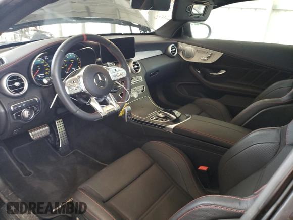 2021 Mercedes-Benz C 43 AMG with VIN W1KWJ6EB0MG062702, listed as a Copart auction lot 50078073 with 4,578 mi miles and . Bid and sale history available at DreamBid. Image 8.