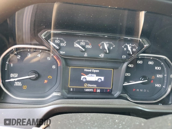 2021 GMC Sierra 1500 SLT z VIN 3GTU9DET0MG369332, wystawiony jako Copart lot #46650135 z przebiegiem 148 095 mil mil oraz Szkoda całkowita • Salvage title. Historia ofert i sprzedaży dostępna na DreamBid. Obrazek 9.