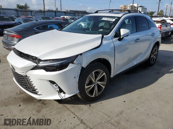 2024 Lexus RX 350 z VIN JTJCHMAA0R2015035, wystawiony jako Copart lot #51782225 z przebiegiem 9 880 mil mil oraz Szkoda całkowita • Salvage title. Historia ofert i sprzedaży dostępna na DreamBid. Obrazek 1.