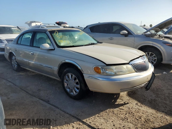 2002 Lincoln Continental with VIN 1LNHM97V32Y694132, listed as a Copart auction lot 76410144 with 0 mi miles and Non Repairable. Bid and sale history available at carsss.com. Image 4.