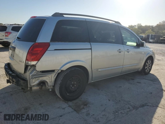 2005 Nissan Quest SL with VIN 5N1BV28UX5N112047, listed as a Copart auction lot 75661284 with 79,943 mi miles and Salvage Title. Bid and sale history available at carsss.com. Image 3.