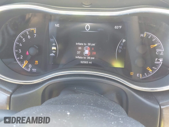 2017 Jeep Grand Cherokee Limited with VIN 1C4RJFBG6HC754452, listed as a IAAI auction lot 42036894 with 52,563 mi miles. Bid and sale history available at carsss.com. Image 7.
