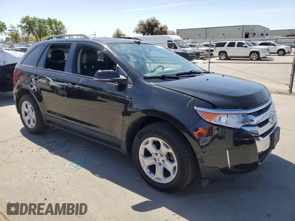 2013 Ford Edge SEL with VIN 2FMDK3J95DBC76913, listed as a Copart auction lot 51954075 with 124,512 mi miles and Salvage Title. Bid and sale history available at carsss.com. Image 4.