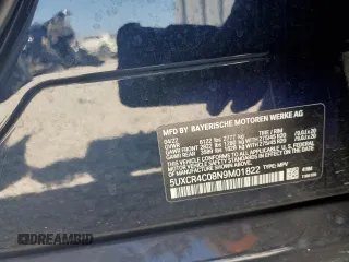 2022 BMW X5 sDrive40i with VIN 5UXCR4C08N9M01822, listed as a Copart auction lot 48827325 with 0 mi miles and Non Repairable. Bid and sale history available at carsss.com. Image 15.