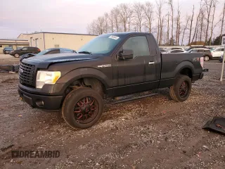 2014 Ford F-150 XL with VIN 1FTMF1EF4EFC21592, listed as a Copart auction lot 79848644 with 106,982 mi miles and Salvage Title. Bid and sale history available at carsss.com. Image 1.