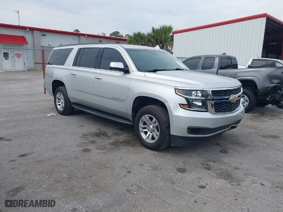 2019 Chevrolet Suburban LT with VIN 1GNSCHKC6KR372891, listed as a IAAI auction lot 41870878 with 92,161 mi miles. Bid and sale history available at carsss.com. Image 1.