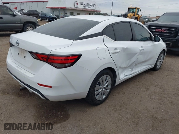 2023 Nissan Sentra S with VIN 3N1AB8BVXPY304476, listed as a IAAI auction lot 41048714 with 24,442 mi miles and . Bid and sale history available at DreamBid. Image 4.