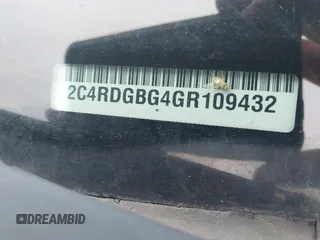 2016 Dodge Grand Caravan SE Plus z VIN 2C4RDGBG4GR109432, wystawiony jako IAAI lot #42166402 z przebiegiem 154 735 mil mil oraz . Historia ofert i sprzedaży dostępna na DreamBid. Obrazek 9.