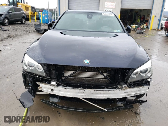 2014 BMW 7 Series 750i xDrive with VIN WBAYB6C57ED224998, listed as a Copart auction lot 81931474 with 0 mi miles and Salvage Title. Bid and sale history available at carsss.com. Image 5.