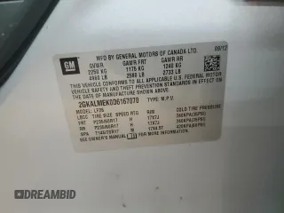 2013 GMC Terrain SLE with VIN 2GKALMEK0D6167070, listed as a Copart auction lot 60971045 with 150,642 mi miles and Salvage title. Bid and sale history available at DreamBid. Image 13.
