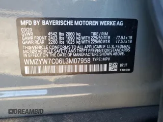 2020 MINI Countryman Cooper S с VIN WMZYW7C06L3M07958, выставлен на аукционе Copart как лот 88361005 с пробегом 39 008 миль миль и Списание • Salvage title. История ставок и продаж доступна на DreamBid. Изображение 14.