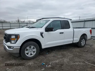 2023 Ford F-150 XL with VIN 1FTEX1CP1PKE97073, listed as a Copart auction lot 47849235 with 73,577 mi miles and Salvage title. Bid and sale history available at DreamBid. Image 1.