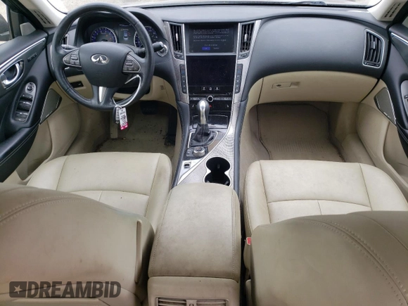 2017 Infiniti Q50 Sport with VIN JN1EV7AP9HM743324, listed as a Copart auction lot 59636665 with 67,908 mi miles and Salvage title. Bid and sale history available at DreamBid. Image 8.