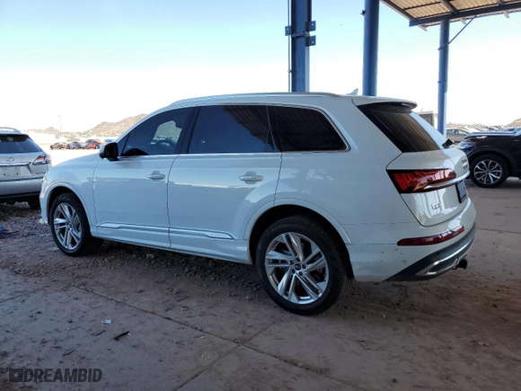 2023 Audi Q7 Premium Plus with VIN WA1LXBF79PD015280, listed as a Copart auction lot 43977925 with 13,027 mi miles and Salvage Title. Bid and sale history available at carsss.com. Image 2.