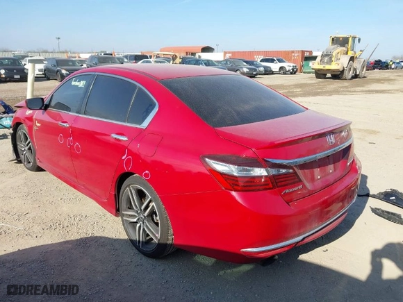 2016 Honda Accord Sedan Sport with VIN 1HGCR2F52GA187930, listed as a IAAI auction lot 41570895 with 91,268 mi miles. Bid and sale history available at carsss.com. Image 3.