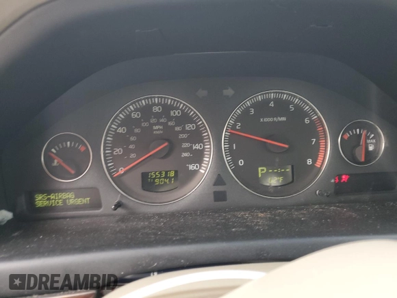 2005 Volvo S80 with VIN YV1TS592651401184, listed as a Copart auction lot 87478924 with 155,318 mi miles and Salvage Title. Bid and sale history available at carsss.com. Image 9.