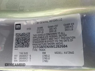 2021 GMC Canyon 4WD AT4 w/Leather with VIN 1GTG6FENXM1282684, listed as a IAAI auction lot 41757981 with 44,807 mi miles. Bid and sale history available at carsss.com. Image 9.