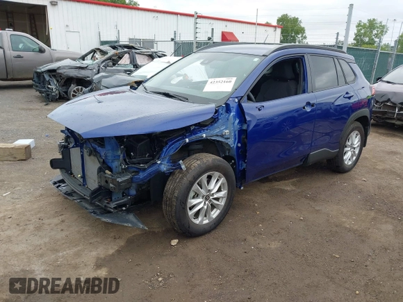 2022 Toyota Corolla Cross LE with VIN 7MUCAABG1NV042004, listed as a IAAI auction lot 42352160 with 58,442 mi miles and . Bid and sale history available at DreamBid. Image 23.