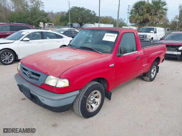 2002 Mazda B-Series 2WD Truck SX with VIN 4F4YR12D62TM23429, listed as a IAAI auction lot 41646076 with 97,360 mi miles. Bid and sale history available at carsss.com. Image 2.