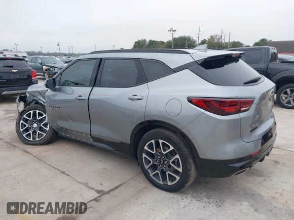 2023 Chevrolet Blazer RS with VIN 3GNKBERS4PS118163, listed as a IAAI auction lot 41394827 with 20,284 mi miles and . Bid and sale history available at DreamBid. Image 3.