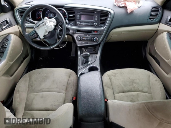 2015 Kia Optima LX with VIN 5XXGM4A79FG433037, listed as a Copart auction lot 58428465 with 112,370 mi miles and Salvage title. Bid and sale history available at DreamBid. Image 8.