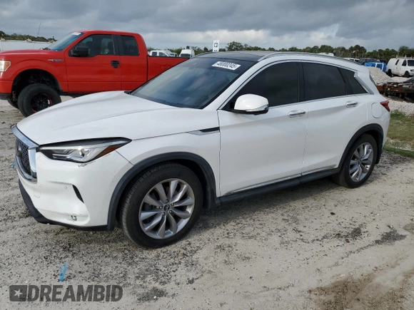 2019 Infiniti QX50 Essential z VIN 3PCAJ5M1XKF146248, wystawiony jako Copart lot #48000245 z przebiegiem 29 903 mil mil oraz Szkoda całkowita • Salvage title. Historia ofert i sprzedaży dostępna na DreamBid. Obrazek 1.