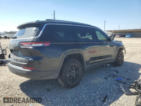 2021 Jeep Grand Cherokee Limited with VIN 1C4RJKBG8M8106620, listed as a Copart auction lot 46675265 with 29,626 mi miles and Salvage Title. Bid and sale history available at DreamBid. Image 3.