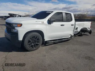 2020 Chevrolet Silverado 1500 Work Truck with VIN 1GCRYAEF7LZ166356, listed as a Copart auction lot 44558635 with 57,733 mi miles and Salvage Title. Bid and sale history available at carsss.com. Image 1.