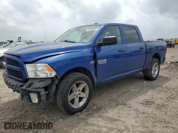 2017 Ram 1500 Express with VIN 3C6RR7KTXHG747164, listed as a Copart auction lot 51460365 with 202,492 mi miles and Salvage title. Bid and sale history available at DreamBid. Image 1.