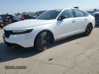 2025 Honda Accord Sport-L with VIN 1HGCY2F74SA006758, listed as a Copart auction lot 55161555 with 13,229 mi miles and Salvage title. Bid and sale history available at DreamBid. Image 1.