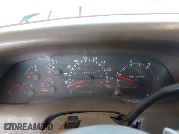1999 Ford F-250 XL с VIN 1FTNX21F0XED29133, выставлен на аукционе IAAI как лот 41713142 с пробегом 357 060 миль миль и . История ставок и продаж доступна на DreamBid. Изображение 7.