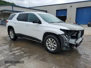 2020 Chevrolet Traverse LS with VIN 1GNEVFKW6LJ141687, listed as a Copart auction lot 58945845 with 112,249 mi miles and Salvage title. Bid and sale history available at DreamBid. Image 4.