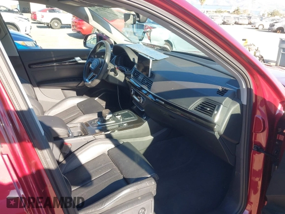 2018 Audi Q5 Prestige with VIN WA1CNBFY7J2133023, listed as a IAAI auction lot 41687379 with 55,646 mi miles and . Bid and sale history available at DreamBid. Image 5.