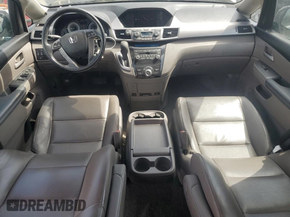 2013 Honda Odyssey EX-L with VIN 5FNRL5H60DB071498, listed as a Copart auction lot 53368995 with 135,318 mi miles and Salvage Title. Bid and sale history available at carsss.com. Image 8.