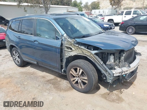 2016 Honda Pilot EX-L with VIN 5FNYF5H53GB028711, listed as a IAAI auction lot 41916433 with 162,895 mi miles and . Bid and sale history available at DreamBid. Image 1.