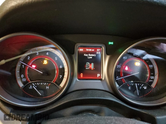 2016 Dodge Journey Crossroad with VIN 3C4PDCGG3GT187030, listed as a Copart auction lot 53962715 with 78,188 mi miles and Salvage title. Bid and sale history available at DreamBid. Image 9.